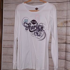 White Harley-Davidson long sleeves NW0T SALE 🌺